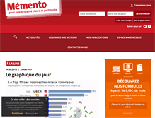 Tablet Screenshot of memento.fr