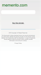 Mobile Screenshot of memento.com